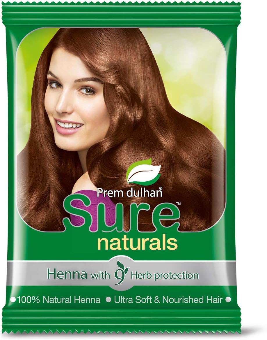 Prem Dulhan Sure Natural Henna With 9 Herbs Mehndi Powder (500)