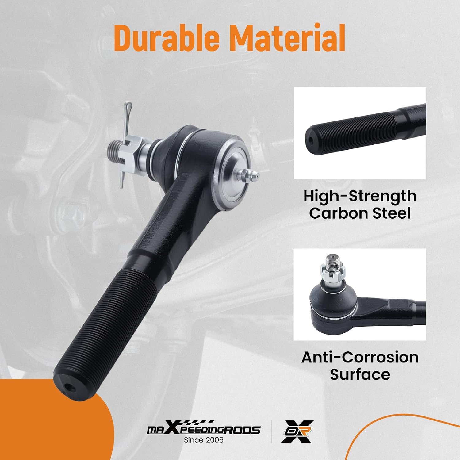 maXpeedingrods Front Inner Tie Rod End for Jeep Wrangler 2007-2017 Wrangler JK 2018 Dodge Ram 1500 2006-2008 Ram 2500 3500 2003-2008, ES3624 Steering Drag Link