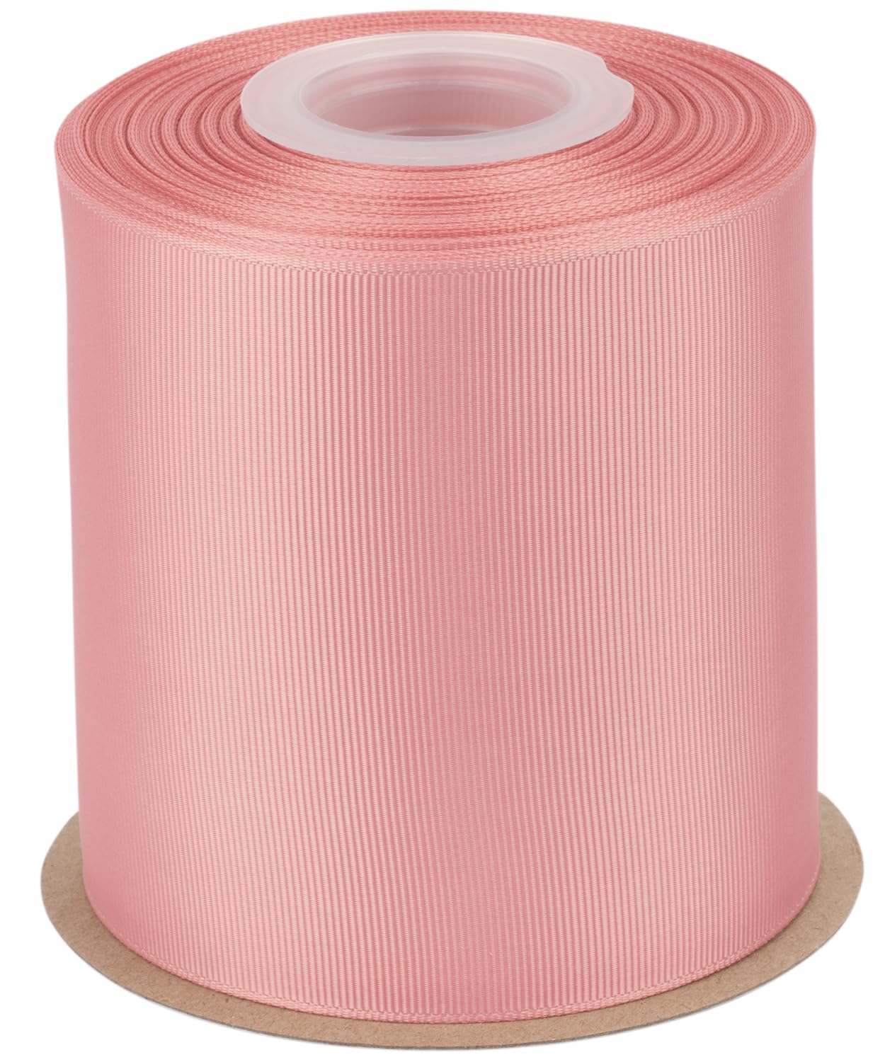 Tekdeere 100mm Solid Dusty Rose Grosgrain Ribbon 22 Meters, Perfect for Gift Wrapping, Crafts, Bows Making, Sewing, Wreaths, Hair Accessories and Wedding Decoration