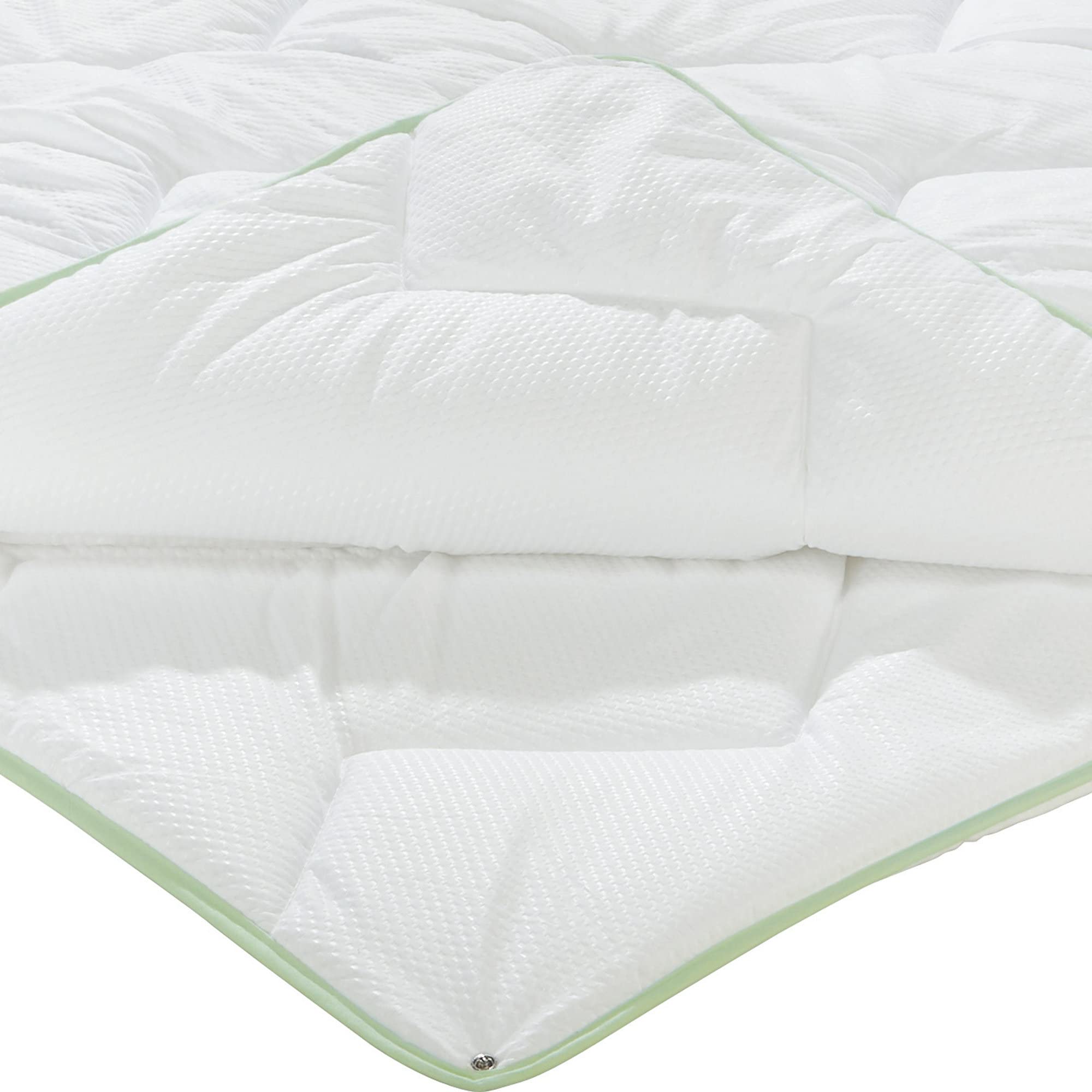 Erwin Müller Vier-Jahreszeiten-Bett Inn, Bettdecke Seersucker weiß Größe 135x200 cm - Variable Wärmestufe, Feuchtigkeitsabtransport, anschmiegsam, pflegeleicht