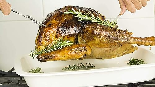 Miniatura 2 de Levantador de pavo de acero inoxidable, juego de 2 tenedores de carne de pavo asados pesados para Acción de Gracias