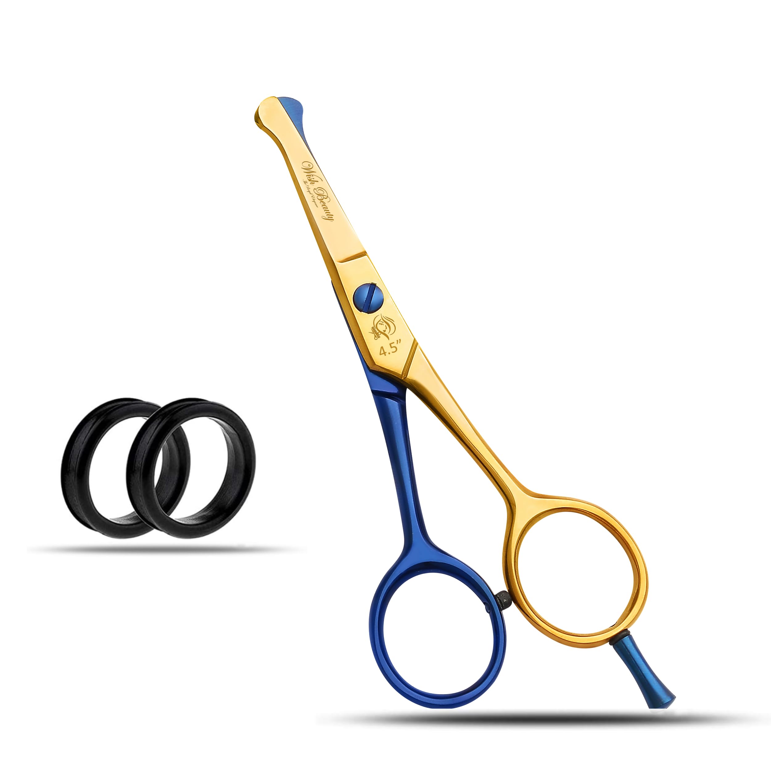 Glamified Glam Pet Grooming Shears,4.5" Dog Eye Cutter Scissors Stainless Steel W/Safety Rounded Tips for Professional Pets Dogs Cats Grooming Tool