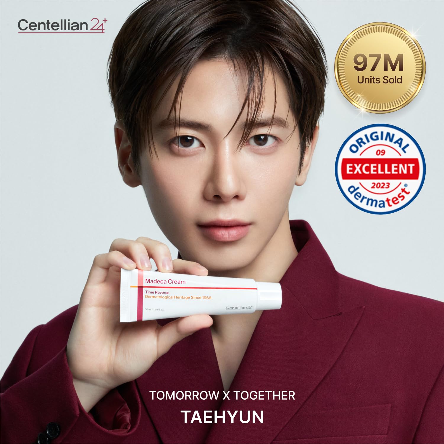 CENTELLIAN 24 Madeca Creme Time Reverse (50 ml, 2 Stück) Fortschrittliche, schnell einziehende und pflegende Creme, hydratisiert, reduziert Falten, koreanische Hautpflege, Centella Asiatica