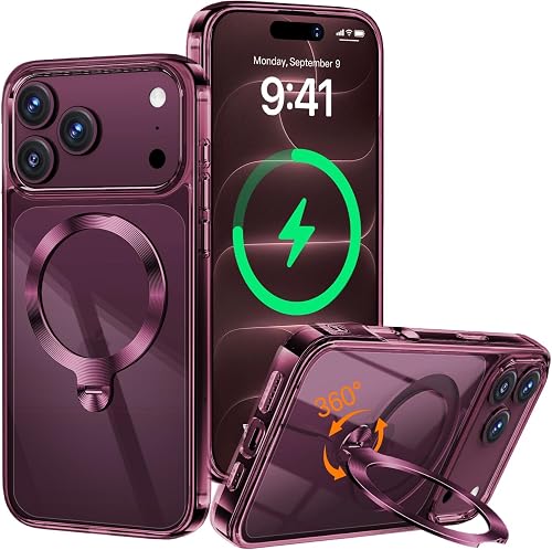 360° Rolatif Support Magnétique Coque pour iPhone 18 Pro HaloArt