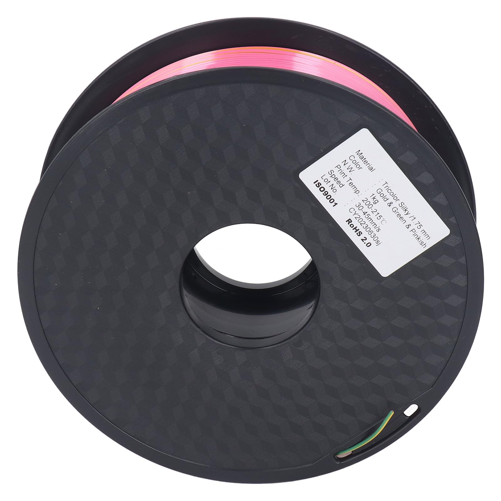 Materiały eksploatacyjne do druku 3D 1,75 mm Złoty Zielony Magenta Starannie nawinięty PLA Filament do drukarki 3D Trójkolorowy jedwab Biodegradowalny materiał skrobiowy do