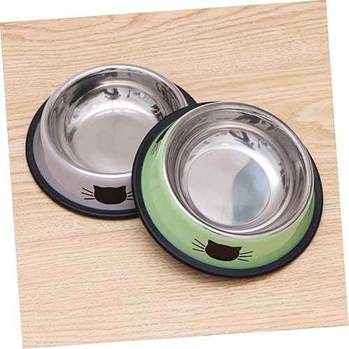 Miniatura 6 de ABOOFAN Tazón de acero inoxidable para perros, cuencos antideslizantes para perros, comedero para mascotas, cuenco para mascotas, tazón de comida