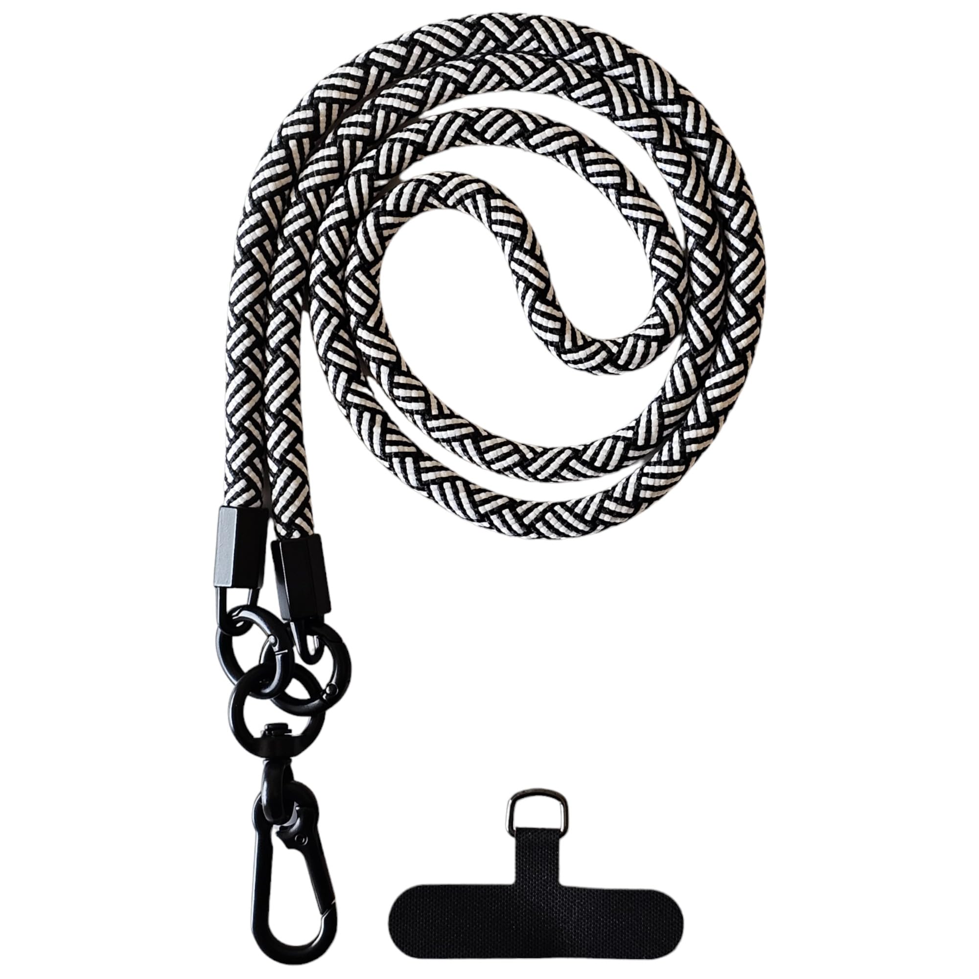 RATASK Neck Lanyard Strap for Mobile Phones Camera, ID card Holder, Badge Holder, with Two Tether Tabs (Zebra)