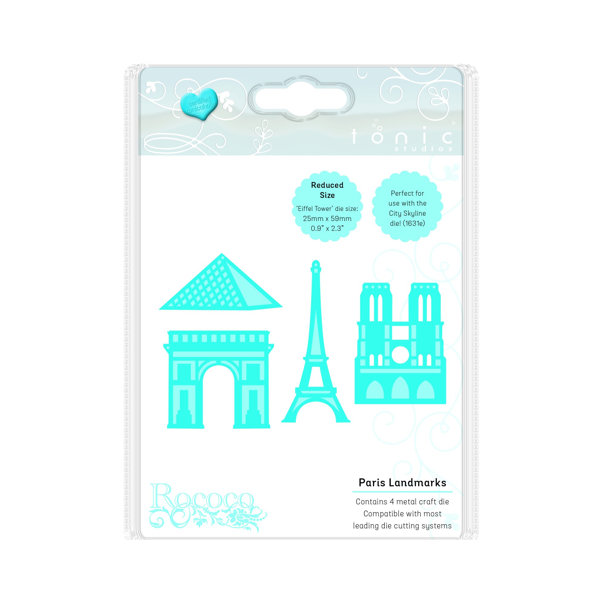 Tonic Studios Rococo City Scenes - Paris Landmarks, Grey
