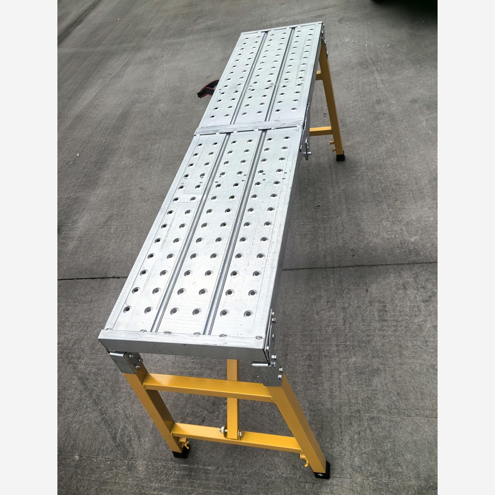 andamio Plataforma de Andamio con Agujero Antideslizante, Plataforma de Trabajo Little Giant de Altura Ajustable, Andamios Plegables para Pintar Paredes/Pintar Murales/Limpieza de VR(1.5M (59.1inch))