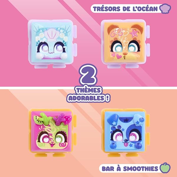 Goliath - CLICKEEZ Multipack Serie 2 - 5 Figurines Touches Kawaii à Cliquer - Key Cap Transformable en Porte Clés - Fidget Toy - Jouet Sensoriel Effet ASMR - 30+ Modèles à Collectionner - Dès 6 Ans - 2