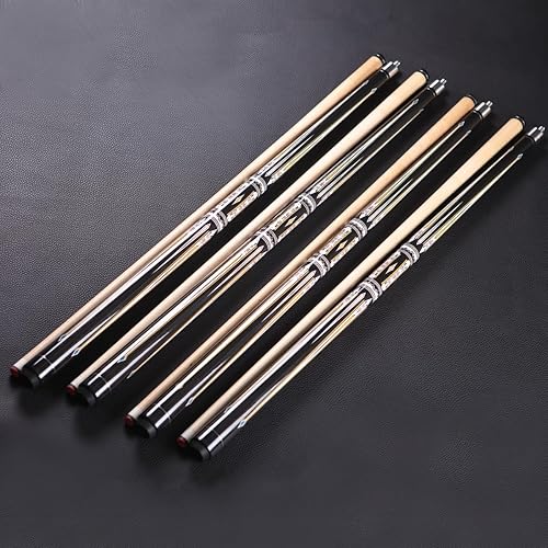 Miniatura 8 de Juego de palos de billar profesionales de 58" - Mango de arce canadiense con envoltura de lino irlandés, punta de cuero de 13 mm, junta de latón