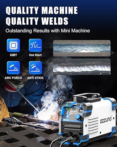 Miniatura 2 de Mini soldador de palo 110220 V, pequeña máquina soldadora ARC MMALift Tig 145A, máquina de soldadura de arco portátil con inversor IGBT integrado de