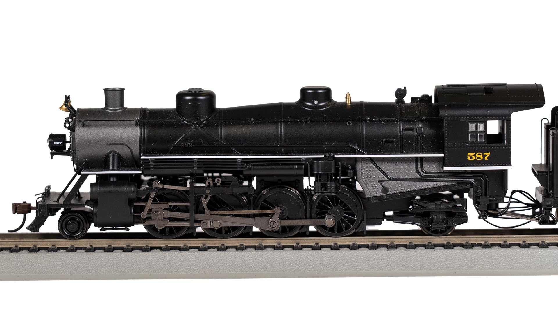 Bachmann Trains - USRA Light 2-8-2 DCC Ready Locomotora - Placa de níquel #587 con Larga tierna - Escala HO