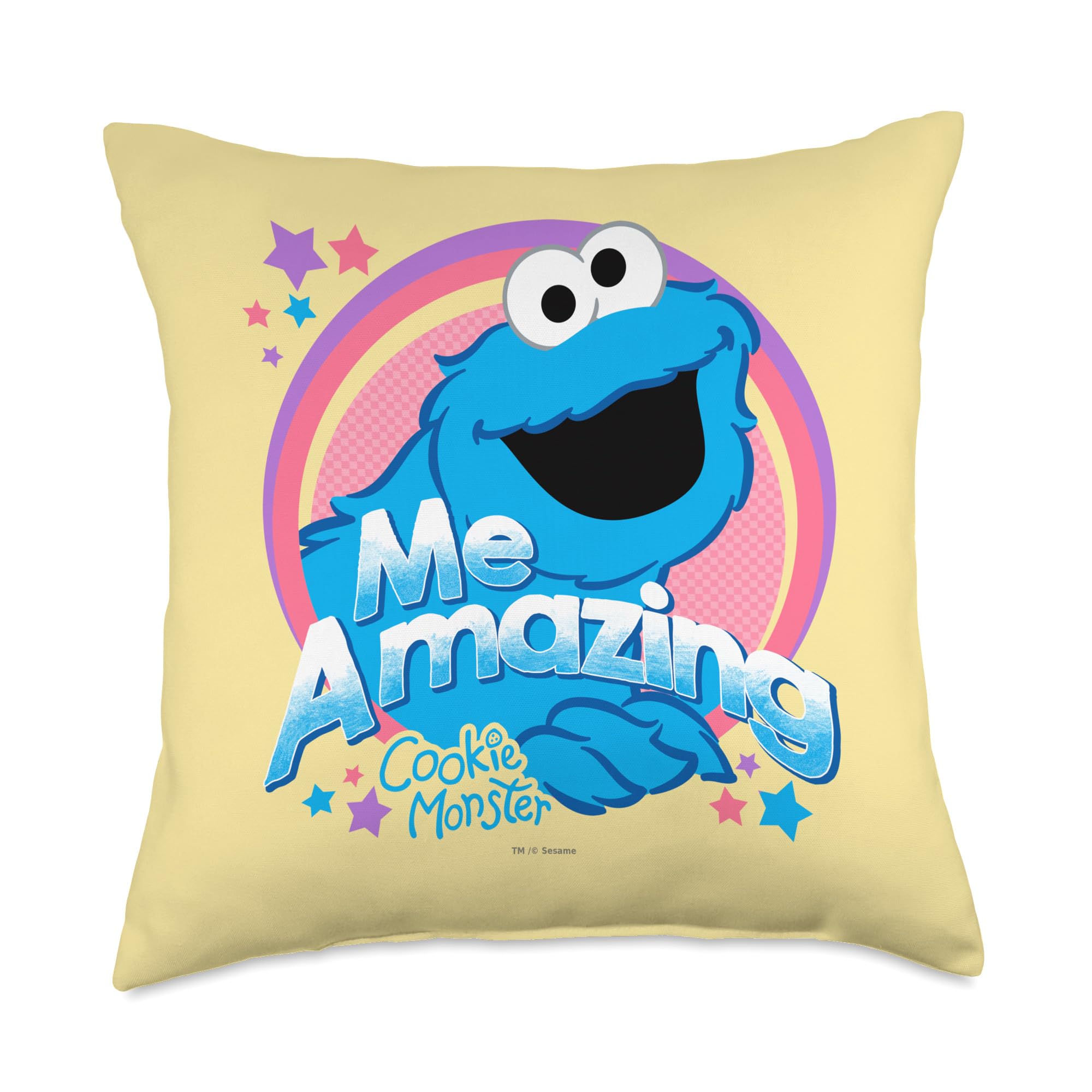 Coussin Sesame Street Cookie Monster ideal pour egayer la chambre de votre enfant