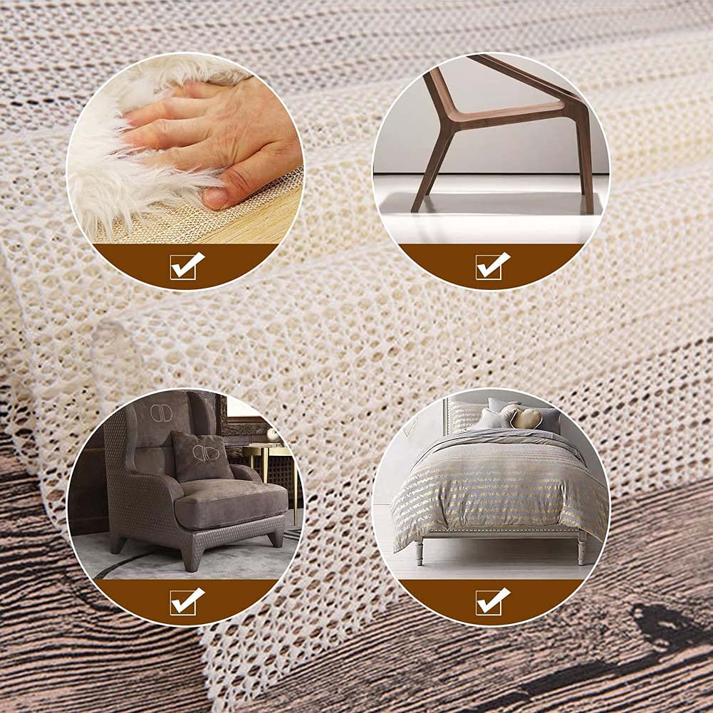 Sous-couche antidérapante pour tapis en PVC épais et antidérapant pour faire des coins plats, lavable