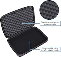 Vista 4 de LTGEM - Funda compatible con Akai Professional MPK Mini MK3/MPK Mini Play MK3 MK3 25 teclas USB MIDI controlador de teclado, negro (solo funda)