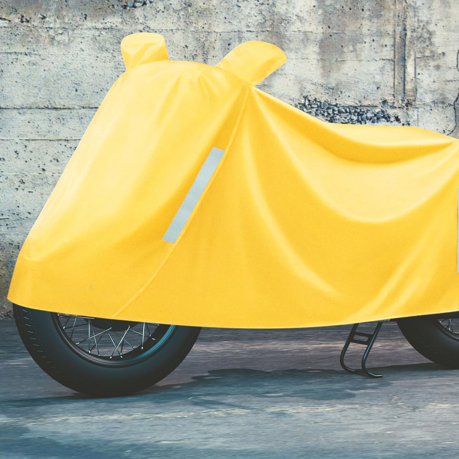Toyvian Funda Protectora para Motocicleta y Bicicleta Eléctrica Resistente al Agua Tela Oxford Amarilla para Almacenamiento y Protección Solar