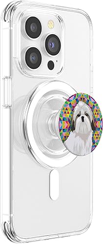 Miniatura 10 de Shih Tzu  Regalo para amante del perro  PopSockets agarre y soporte para teléfonos y tabletas, Negro