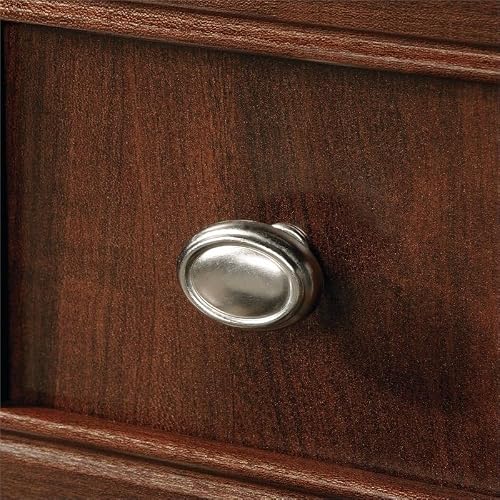 Bowery Hill Home Office Computer Desk With Hutch, Cpu Storage, Letter Size File Hanging Drawer In Cherry #TOP3