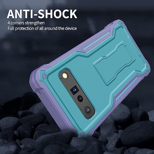 Miniatura 4 de DUOPAL Funda para Google Pixel 6 Pro, protección de grado militar a prueba de golpes, soporte integrado compatible con Google 6 Pro Phone de 6.71