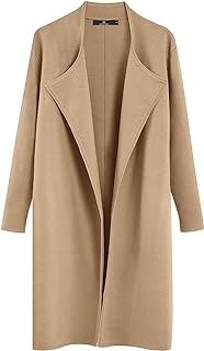 Women's Long Wool Cardigan Sweaters Oversized Fall Dressy Coatigan Light Casual Jackets Knit Winter Coats
