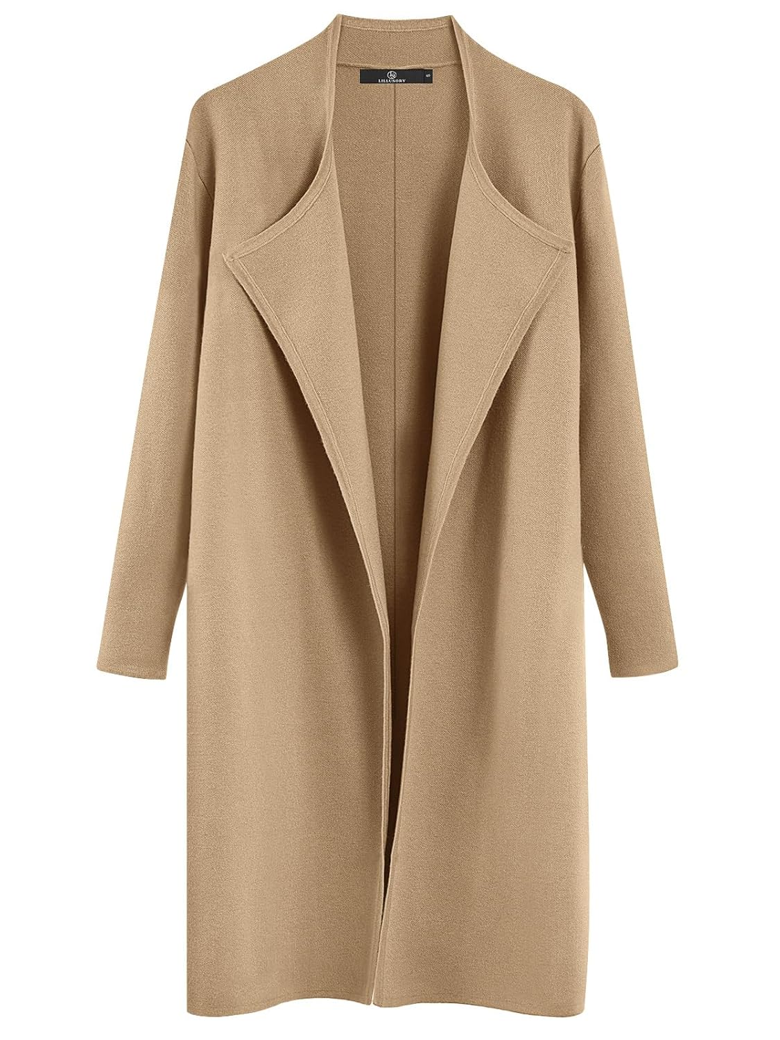 LILLUSORY Womens Long Cardigan Sweaters Oversized Fall Dressy Coatigan Jackets Trendy Knit Winter Coats