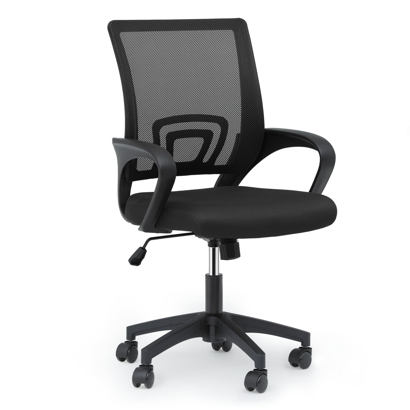 MoNiBloom Mesh Office Chair Ergonomic Computer Chair for Adults Rolling Swivel Mid-Back Desk Chair with Lumbar Support Comfy