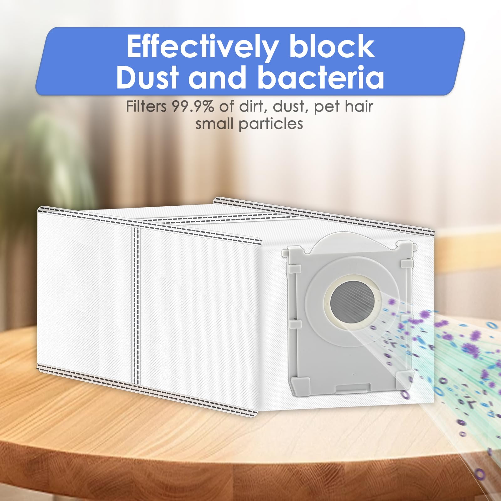 Kit Manutenzione Robot Pulizia Sacchetti Ricambio Per Robot Aspirapolvere ECOVACS - 5 Pezzi Compatibili X8 Pro Omni/T50 Sacchetti Robot Pulizia