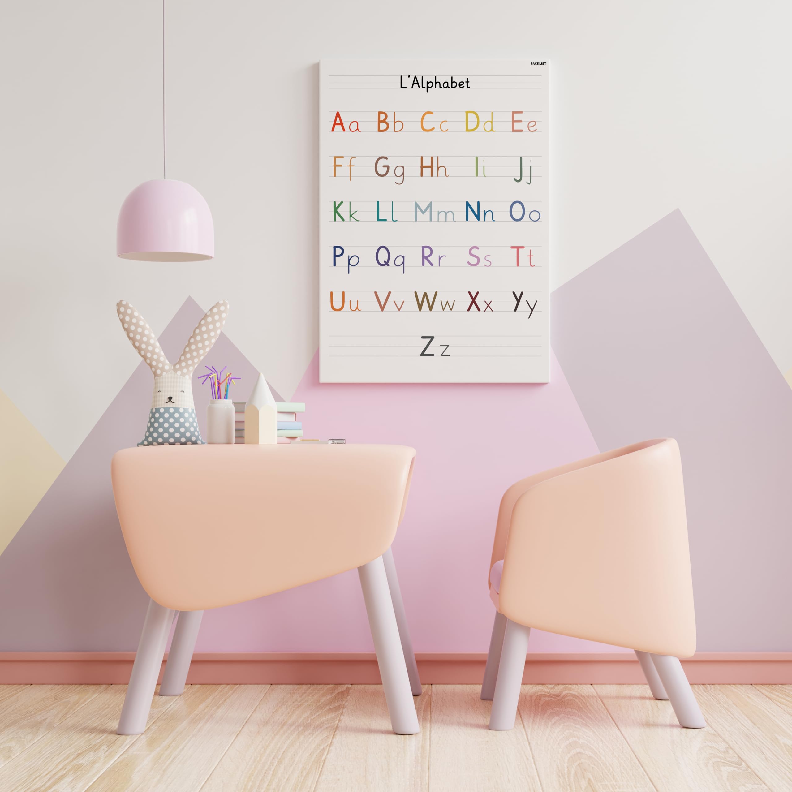 PACKLIST® French Alphabet Poster A1 - Image 2