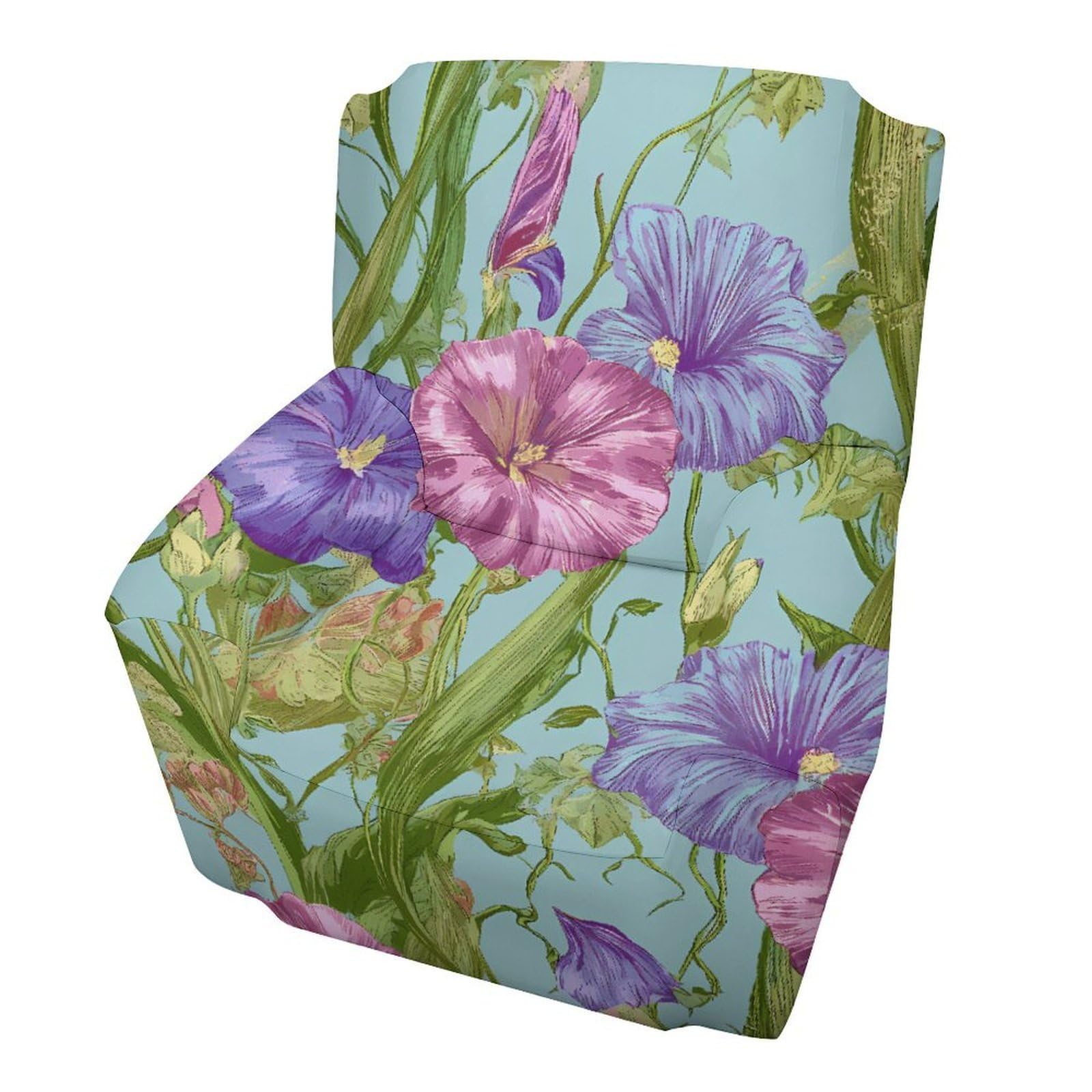 Housse de fauteuil 1 place elastique et anti-derapante coloree