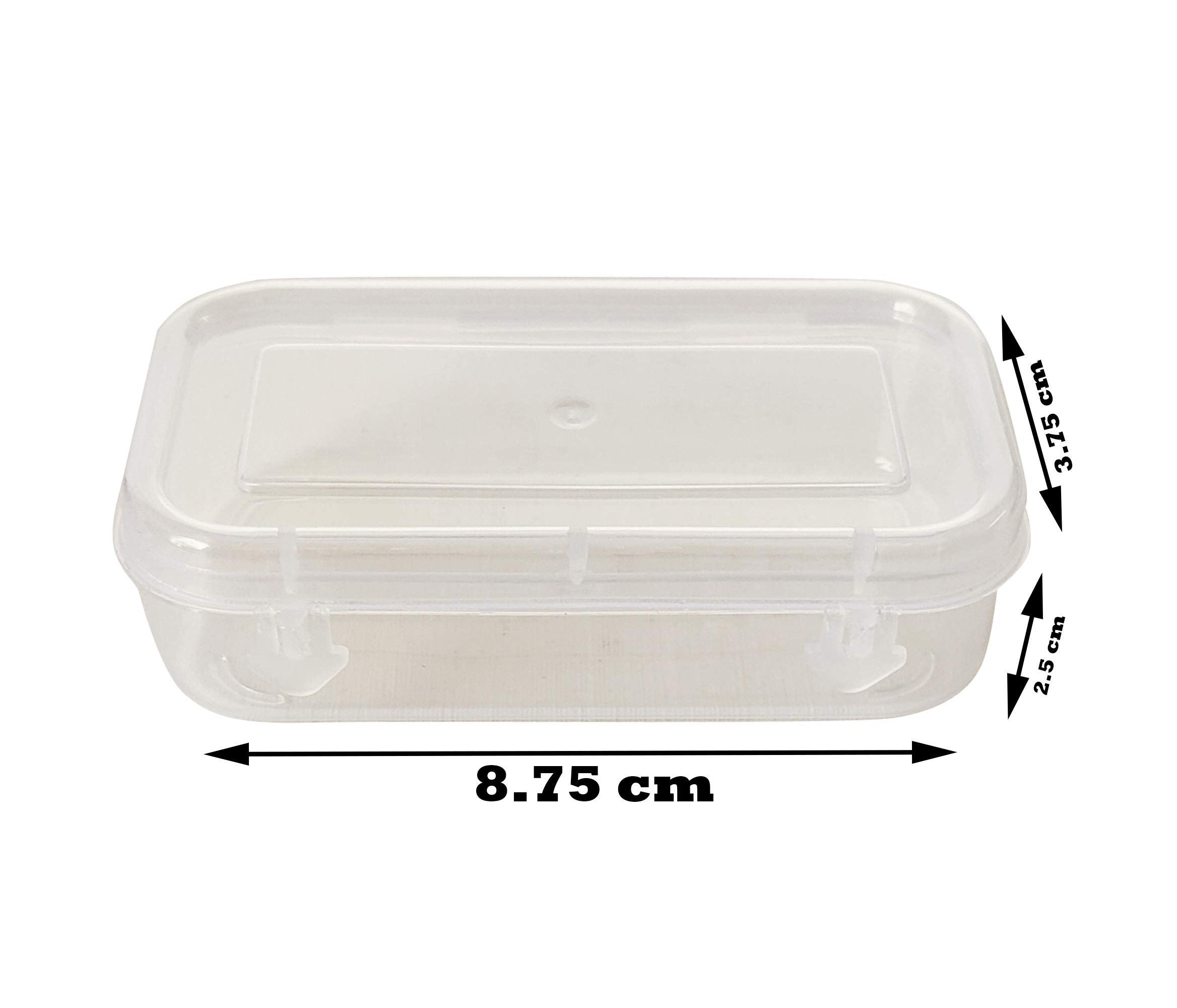 Feliz Plastic Very Small Storage Boxes (Clear, 8.75 x 3.75 x 2.5 Cm) - Set  of 12, Rectangular : Buy Online at Best Price in KSA - Souq is now  Amazon.sa: Home