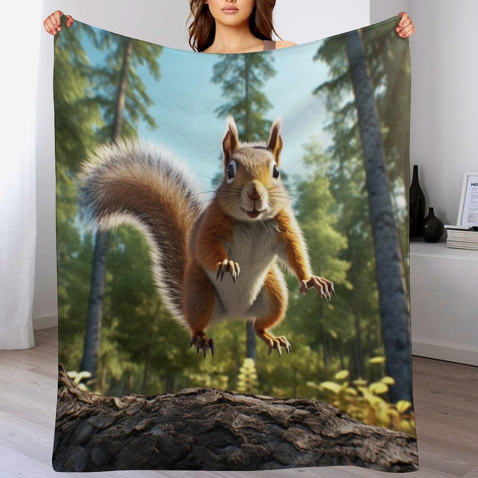 Manta de franela para salón y dormitorio, ropa de cama ligera de 100x130 cm