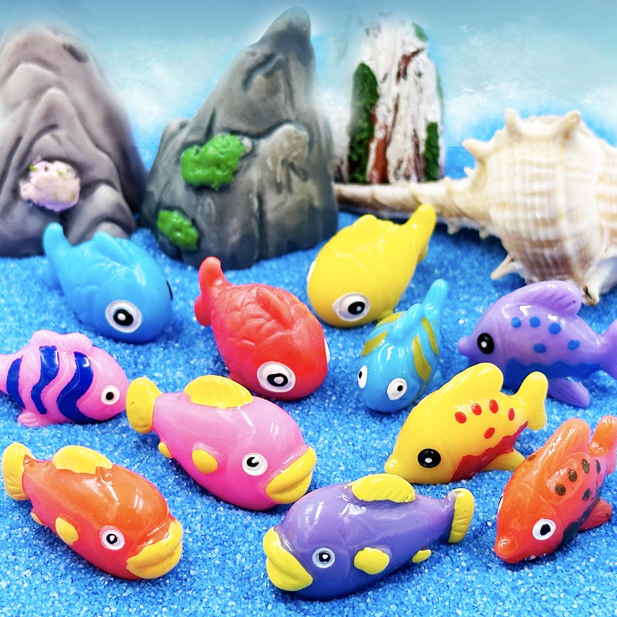 Fliegende Fische Spielzeug – Meerestier Figur Aus Kunststoff, Für Aquarium Deko Oder Lernspiel