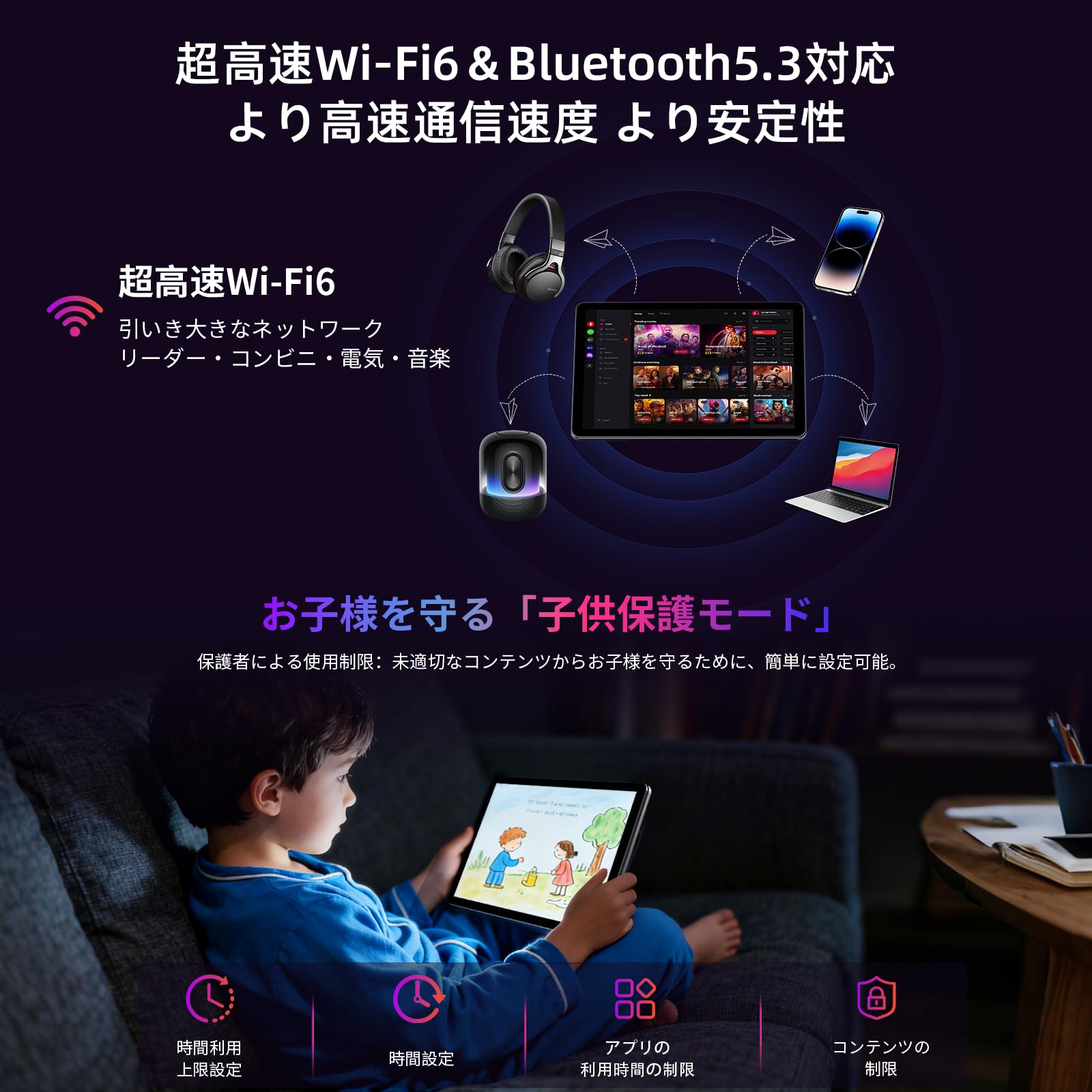 Amazon.co.jp: Android 16 タブレット 10インチ RebotAI D101PRO