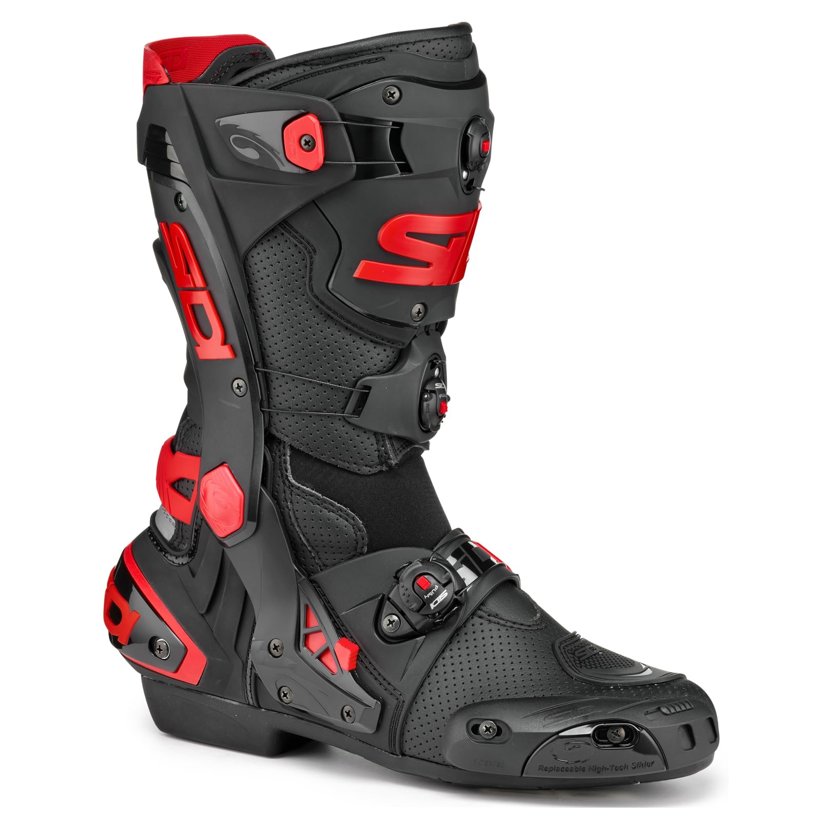 SIDI Men's Motorcycles Boots, Black Red, 44 EU