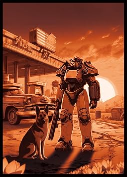MTG Card Sleeves 100CT Fallout Sunset, Matte Art Card Sleeves, Matte Back & Gloss Front, 66x92mm