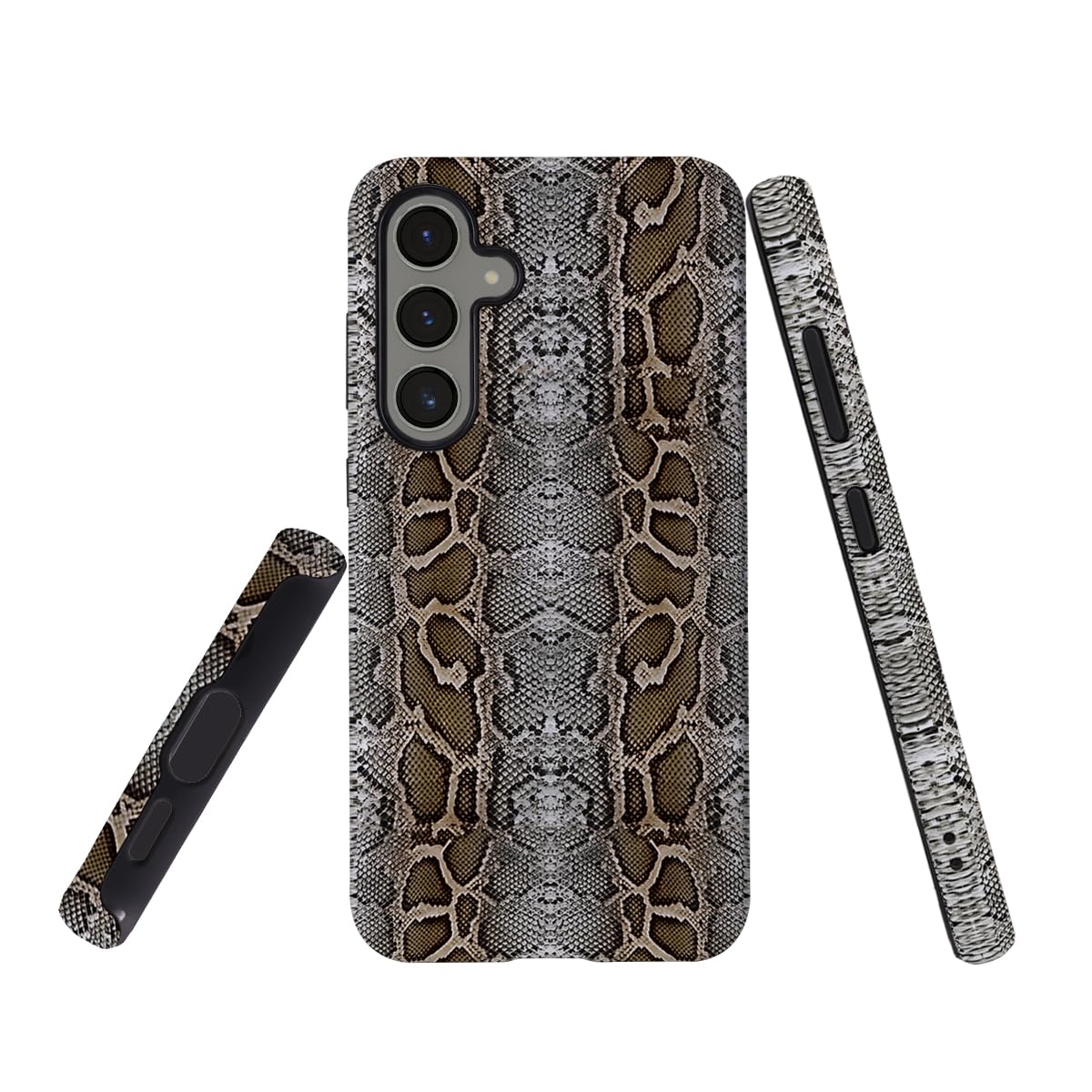 AshaPro for Samsung Galaxy S24+ Case 2-in-1 Glossy All Inclusive Anti Fall Doublelayer Protection Soft TPU+PC Back Pattern Case Compatible with