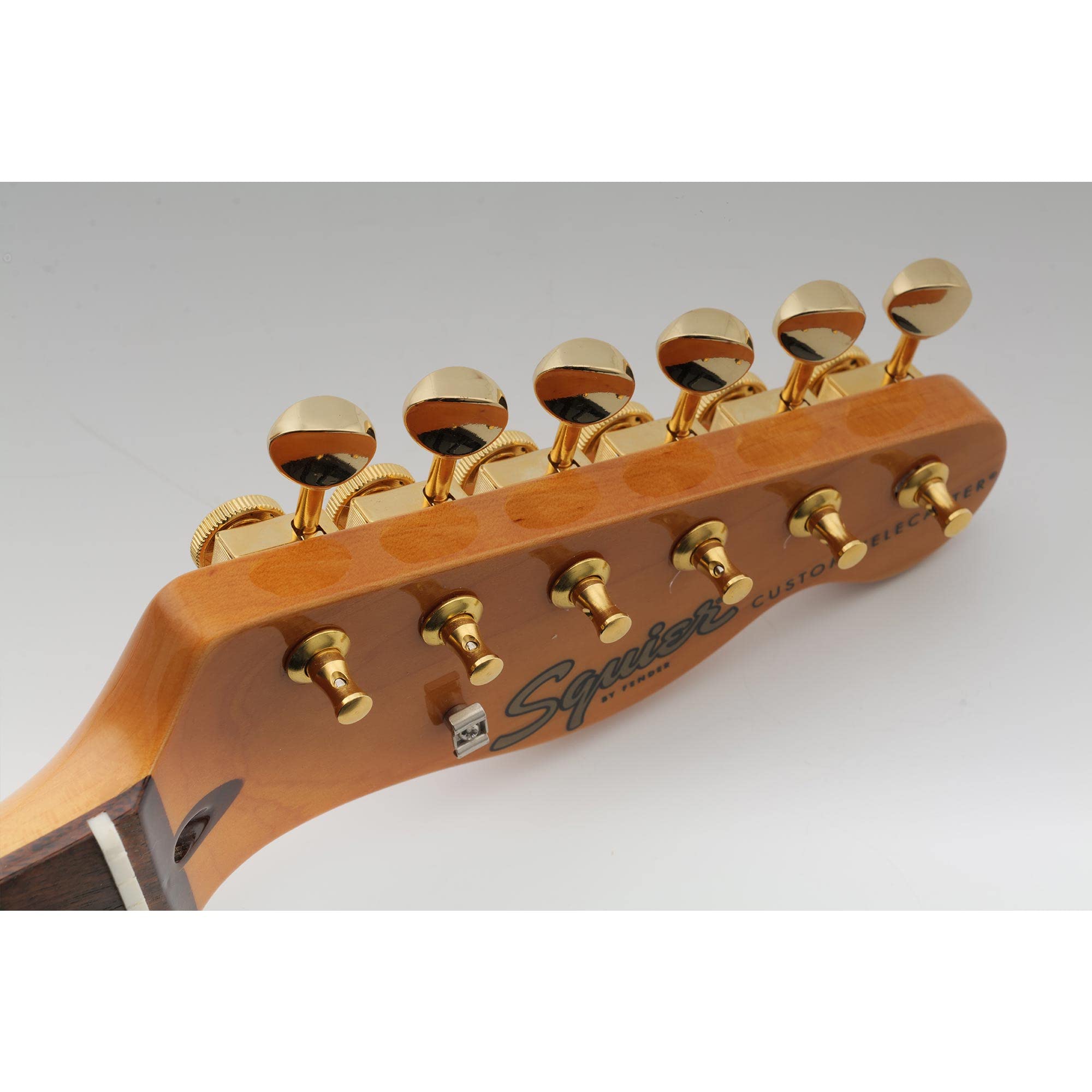 Musiclily Pro Vintage 6 en Línea Guitarra Clavijas Afinación Bloqueo Locking Tuners Clavijeros Bloqueantes para Guitarra Eléctrica Squier Classic Vibe Strat Tele, Dorado