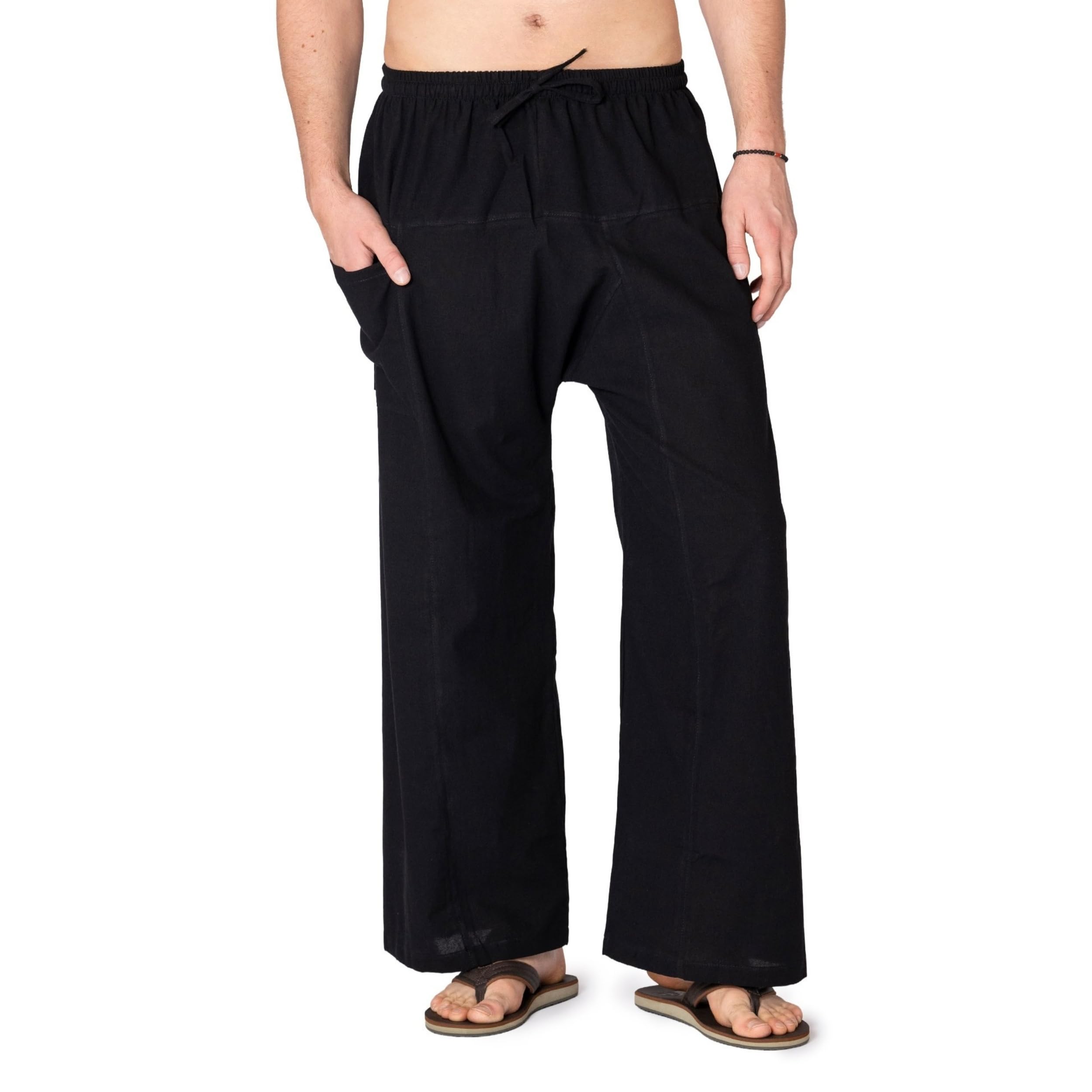 PANASIAM E-Fisher-Pants, Cotton, Unicolor Black, M