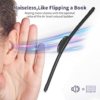 Vista 6 de DODOMES Escobillas de limpiaparabrisas de 26 pulgadas + 20 pulgadas de repuesto para Toyota Mirai 2017 2018 2019 2020 2021, Subaru Ascent 2019-2023