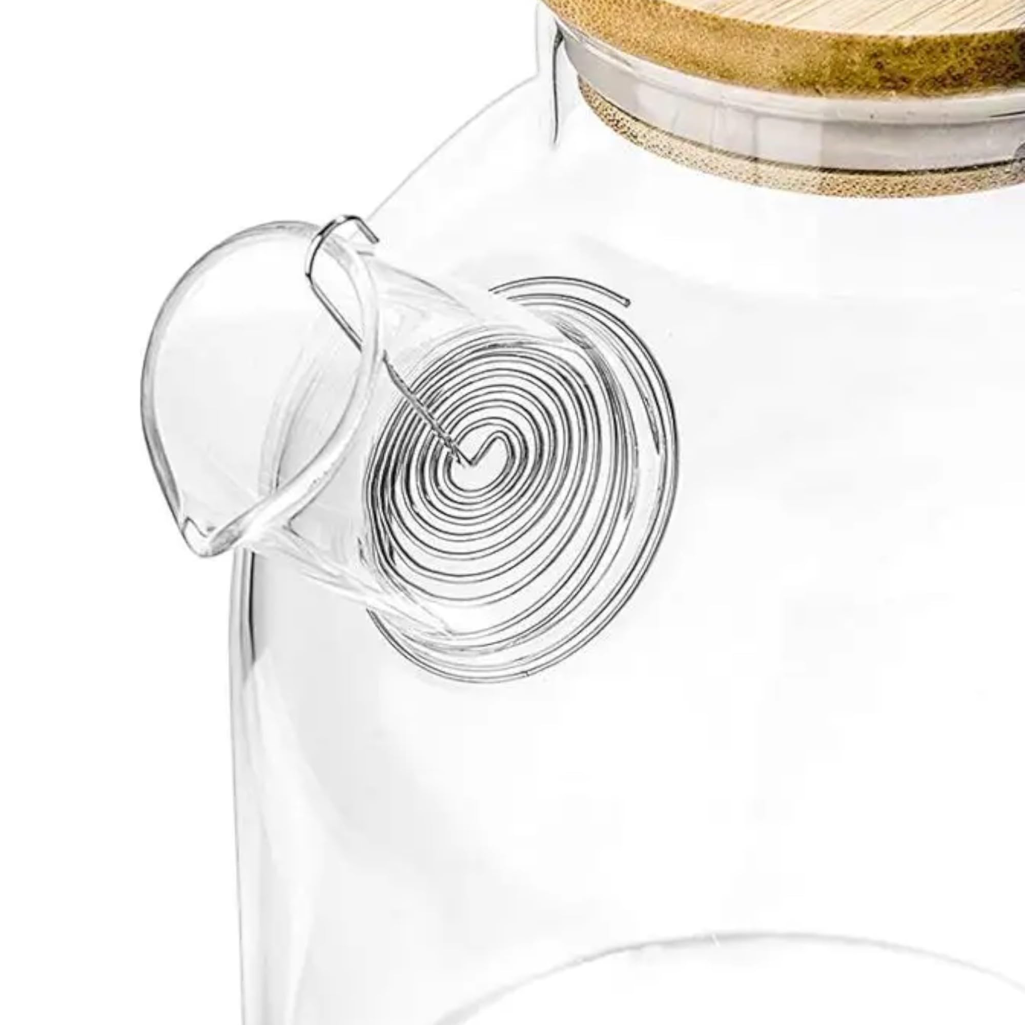 ROY Glasteekanne 750ml Mit Sieb - Borosilikatglas, Spülmaschinengeeignet