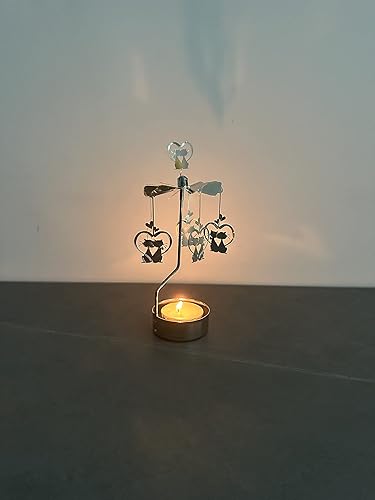 Miniatura 5 de Candelabro giratorio de metal pequeño regalo (el gato enamorado)