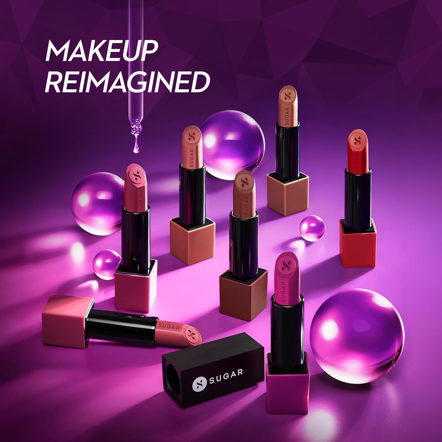Amazon.com : SUGAR Cosmetics Glide Peptide Serum Lipstick with