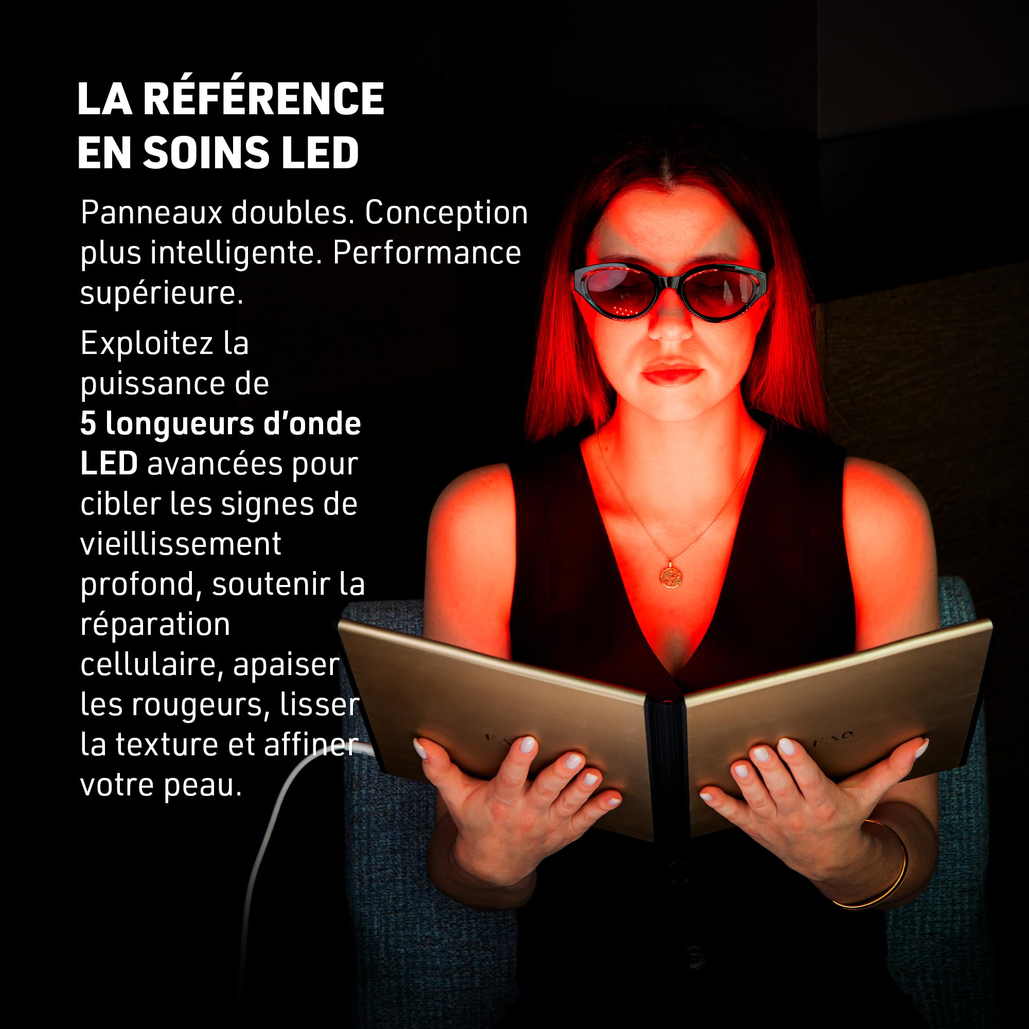 FAQ Panneau LED Double – Lampe multicolore et infrarouge à 512 LED pour le bien-être, la relaxation à domicile et la routine de soins de la peau
