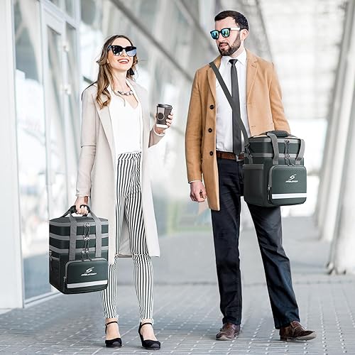 Miniatura 6 de Maelstrom Lonchera aislada de 17L para mujereshombres, lonchera para hombres, bolsa de almuerzo a prueba de fugas, bolsa de almuerzo (gris)