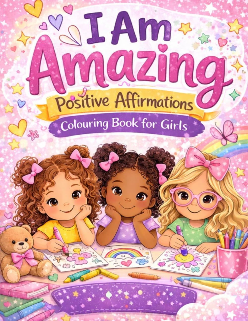 I Am Amazing: Positive Affirmations Coloring Book for Girls