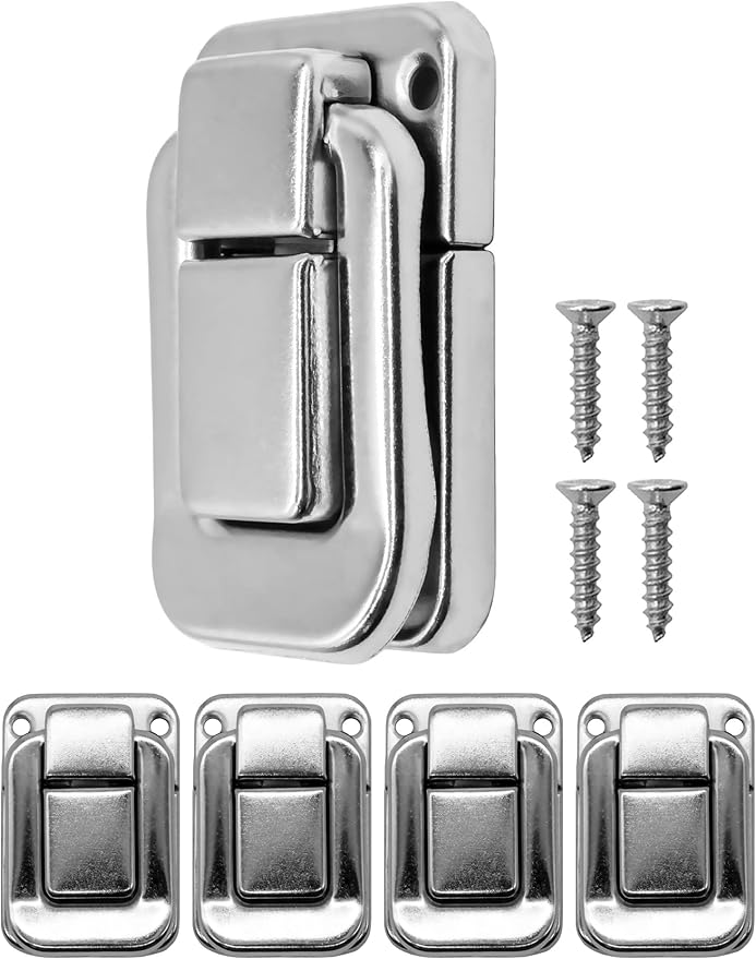 FUXXER® Chiusure A Leva Per Casse - 2 Pezzi Argento 60x40 Mm - Per Cassapanche, Valigie E Scatole - Foto 11