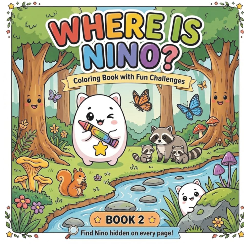 Where is Nino?: Coloring Book with Fun Challenges (Onde Está o Nino?)