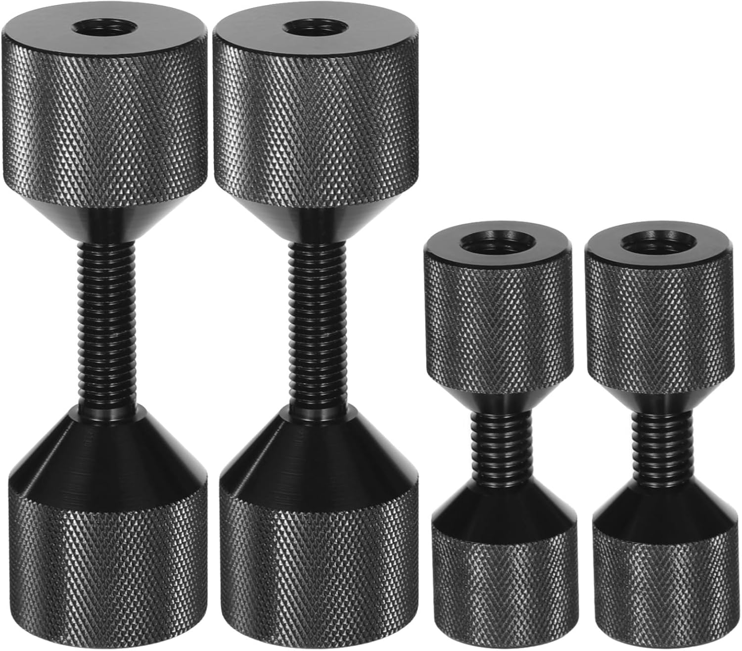 4 Pcs 1-1/8 & 1-5/8 in Flange Alignment Pins with 2 Holes, Aluminum Alloy 6061, Compatible with Detachable Double Hole Pipe Fitting for 150/300 Class Flanges