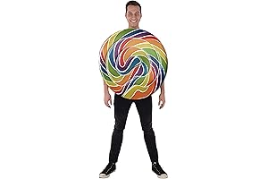 Funny Adult Candy Cane Costume Lollipop Halloween Candyland Dress Up